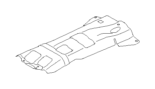 View 59024SG021 Catalytic Converter Heat Shield. Floor Pan Heat Shield. Cover Complete Exhaust. Full-Sized Product Image