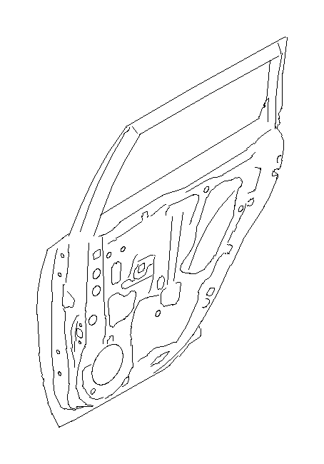 View 60409SC0019P Door Shell. Buffer. Panel Complete Door R (Right, Rear). Full-Sized Product Image