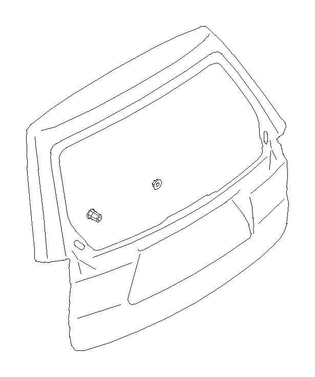 View 60809SC0209P Liftgate. Panel Tailgate (Rear Gate). Full-Sized Product Image