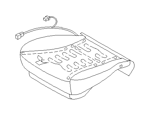 View 64120SC030 Pad Seat Cushion. Seat Cushion Foam (Front). Full-Sized Product Image