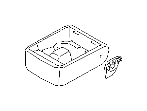 View 64315SC030JC Cover Hinge. Table Cushion (Left, Rear). Full-Sized Product Image