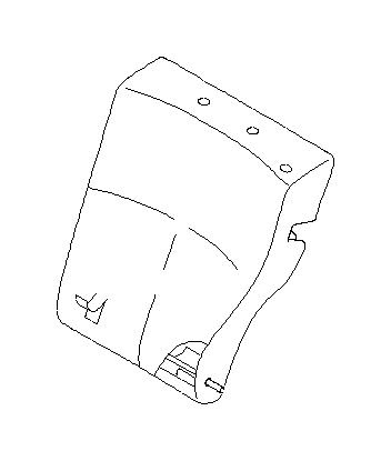 View 64310SC070 Seat Frame. Rest. ST Frame B RRL (Left, Rear, Back). Full-Sized Product Image