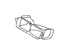 View 66100FG020 Cabin Air Intake Duct. Instrument Panel Air Duct. Duct Vent U4 (Passenger, Center). Full-Sized Product Image