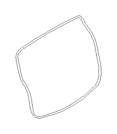 View 63516SC000 Hatch Seal. Weather Strip Tailgate (Rear Gate). Full-Sized Product Image