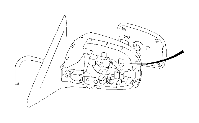 View 91039SC010 Door Mirror Glass. Mirror Repair (Left). Full-Sized Product Image