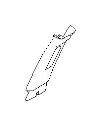 View 94012SC011LO Door Pillar Post Trim Set. Trim Panel B Pillar UP (Left, Upper). Full-Sized Product Image