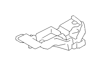 View 95086SC030 Spare Tire Cover Bracket. Trunk Floor Storage Box Bracket. Spacer Floor Side (Left, Rear). Full-Sized Product Image