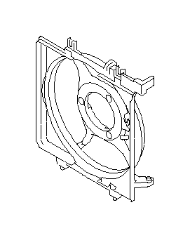 View Engine Cooling Fan Shroud. Shroud Radiator. Full-Sized Product Image