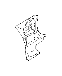View 51159SG0619P Body A Pillar Reinforcement Plate. Cowl Side Panel (Left, Front, Lower, Inner). Full-Sized Product Image