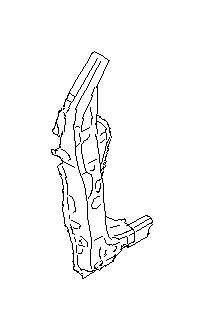 View 51455SG0409P Body A Pillar Reinforcement Plate. REINFORCED Complete Pillar (Right, Front, Lower). Full-Sized Product Image