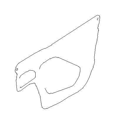 View 61244SG030 Door Shell Seal. Door Water Deflector. Sealing Cover Door (Left, Front, Plastic). Full-Sized Product Image