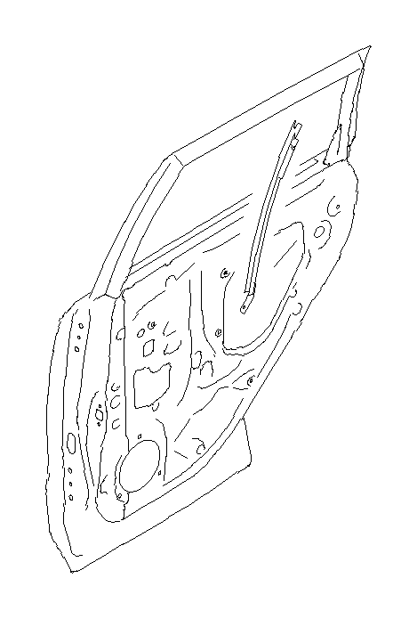 View 62240SG010 Window Channel. Window Regulator Guide. Sash Door LWLH (Left, Rear, Lower). Full-Sized Product Image