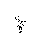 View 64590AC130 FLANGE SCREW                             Full-Sized Product Image