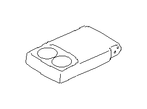View 64380SG030VH Seat Armrest (Rear, Center, BLACK) Full-Sized Product Image