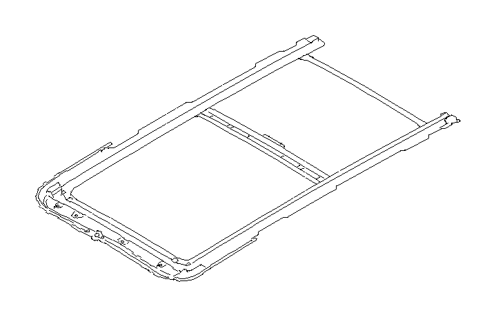View 65420SG002 Sunroof Frame. Rail Sun Roof. Full-Sized Product Image