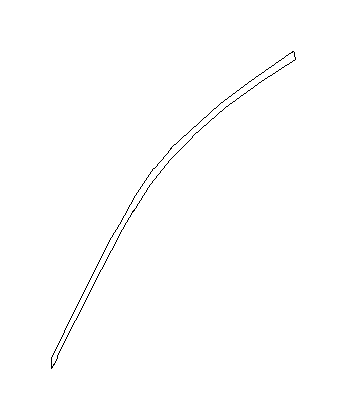 View 90422SG020 Tape Door Sash (Right, Front, Outer, Black) Full-Sized Product Image