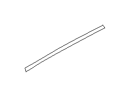 View 90422SG090 Tape Door Sash M (Left, Rear, Outer, Center, Black) Full-Sized Product Image