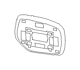 View 91039AJ180 Door Mirror Glass. Mirror Repair (Right). Full-Sized Product Image