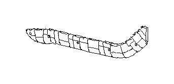 View 57707SJ330 Bumper Cover Bracket. Bumper Cover Support Rail. Bumper Guide. Bracket SD R (Left, Rear, Driver). Full-Sized Product Image