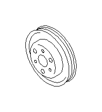 View 21151AA110 Engine Water Pump Pulley Full-Sized Product Image