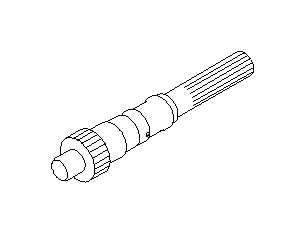 View 33105AA290 Automatic Transmission Output Shaft. Shaft Drive. SFT (RR) Drive (Rear) (AT). Full-Sized Product Image