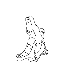 View Steering Knuckle. Stub Axle. Housing (Right, Front). Full-Sized Product Image