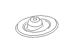 View Coil Spring Insulator. Spring Seat Strut UP C0U4 (Front, Upper). Full-Sized Product Image