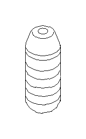 View Suspension Strut Bellows. Dust Cover Strut (Rear). Full-Sized Product Image