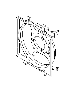 View 45122VA000 Engine Cooling Fan Shroud. Shroud Radiator. Full-Sized Product Image