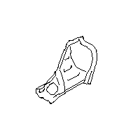 View 51590VA0009P Body A Pillar Reinforcement Plate. Cowl Side Panel. Patch (Right, Front, Inner). Full-Sized Product Image