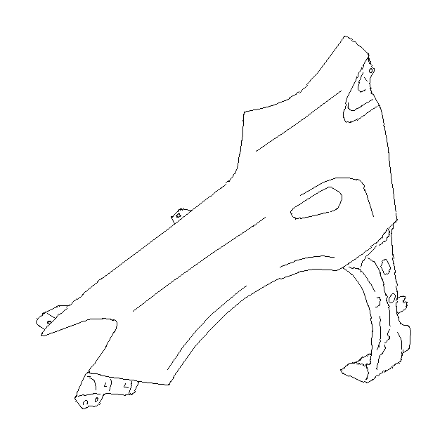 View ST57100VV040 Fender Complete. Fender Paint (Right, Front, Plastic). Full-Sized Product Image