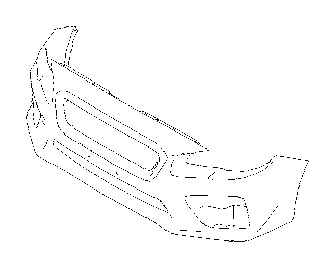 View 57704VA050 Bumper Cover. Bumper Face (Front). Full-Sized Product Image