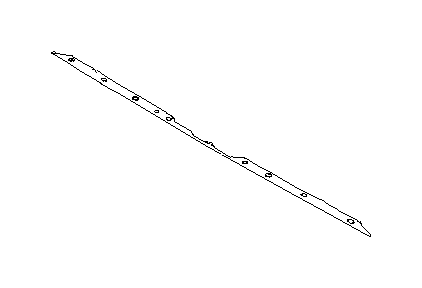 View 57722VA001 Bumper Cover Reinforcement. Plate (Front, Upper). Full-Sized Product Image
