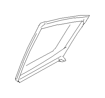 View 62284VA000 Door Glass Seal. Door Weatherstrip. Weatherstrip Partition SRH (Right, Rear). Full-Sized Product Image
