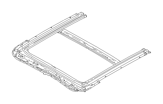 View 65420FJ010 Sunroof Frame. Rail Sun Roof. Full-Sized Product Image