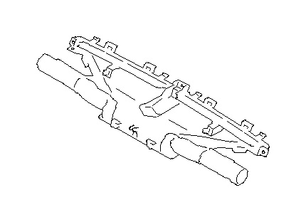 View 66105VA000 Instrument Panel Air Duct. Windshield Defogger Vent (Front). Full-Sized Product Image