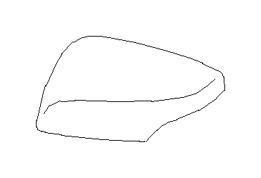 View 91059VA020 Door Mirror Cap. Door Mirror Cover. Cover Cap Repair (Right, Outer, Painted). Full-Sized Product Image