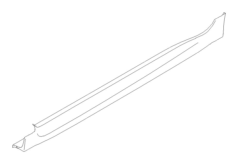 View 96051VA010L1 Rocker Panel Guard. Side Spoiler (Left, STORM GRAY METALLIC). Full-Sized Product Image