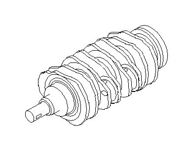 View 12200AA59A Engine Crankshaft. Crankshaft Complete. Full-Sized Product Image