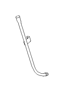 Image of Engine Oil Dipstick Tube. Guide Oil Level. Housing For the Engine. image for your 2013 Subaru Impreza   