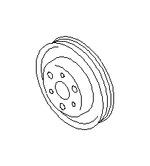 View 21151AA130 Engine Water Pump Pulley Full-Sized Product Image