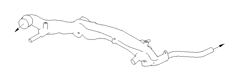 Image of Engine Coolant Bypass Hose. Engine Coolant Flange. Engine Coolant Pipe (Inlet). Flexible Hose that... image for your 2014 Subaru WRX   