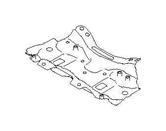 View Engine Cradle Brace. Jack Pad Bracket. Suspension Crossmember Reinforcement (Front). Full-Sized Product Image