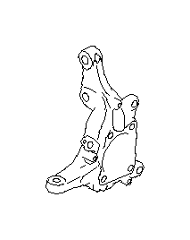 Image of Steering Knuckle. Stub Axle. Housing (Right, Front). A Knuckle used on a. image for your 2013 Subaru Outback  R Limited 