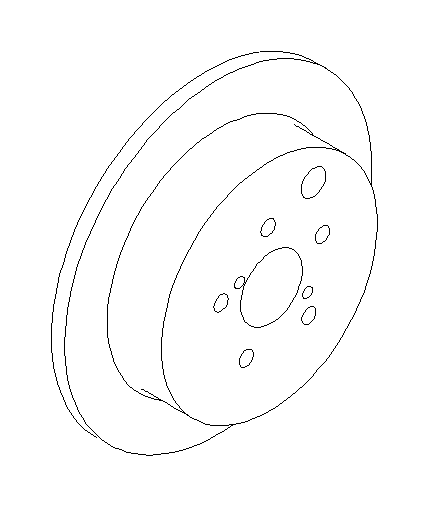 View Disc Brake Rotor. Brake Disk (Rear). Full-Sized Product Image