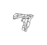 Image of Bumper Cover Brace. Bumper Cover Reinforcement Bracket (Right, Front, Driver). Bracket SD SEDAN... image for your 2012 Subaru Outback   