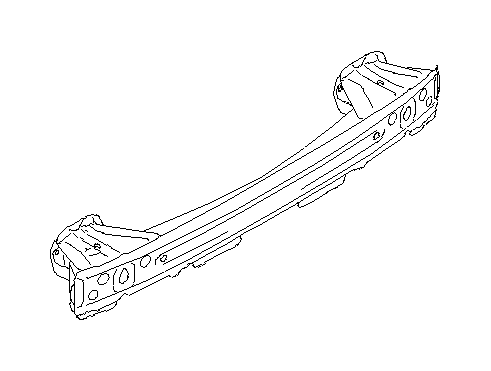 Image of Bumper Cover Reinforcement Beam. Bumper Impact Bar. Beam Complete US (Rear, Back, Steel). Bumper... image for your 2016 Subaru Forester   