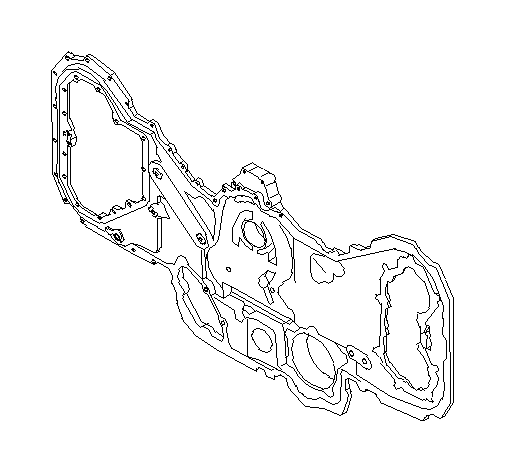 View 13119AA050 Engine Timing Cover. Cover Complete Chain NO.2. Full-Sized Product Image