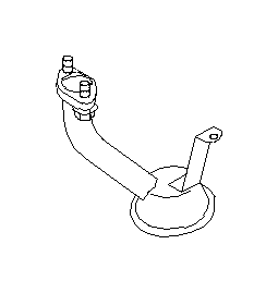 View 15050AA090 Engine Oil Pump Pickup Tube. Oil Strainer Complete Engine. Full-Sized Product Image