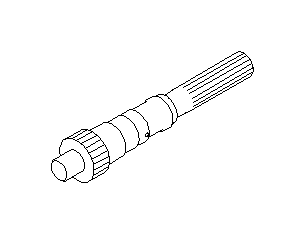 View 33105AA230 Automatic Transmission Output Shaft. Shaft Drive (Rear) (AT). Full-Sized Product Image